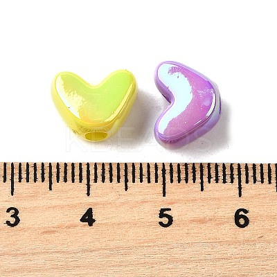 UV Plating Opaque Acrylic Beads MACR-F083-12-1