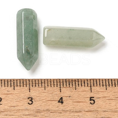 Natural Green Aventurine Pointed Pendants G-C158-05L-1