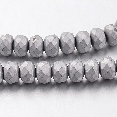 Electroplate Non-magnetic Synthetic Hematite Bead Strands G-F300-48B-F01-1