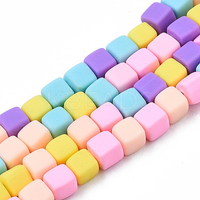Handmade Polymer Clay Beads Strands LS-CLAY-N008-060-04-1