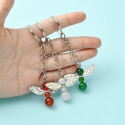 20Pcs Iron Split Key Rings IFIN-YW0003-40-1