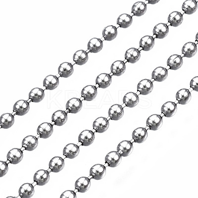 Tarnish Resistant 304 Stainless Steel Ball Chains CHS-S005-05A-01-1