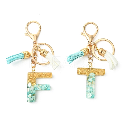 Transparent Epoxy Resin Pendant Keychains KEYC-FS00022-26-1