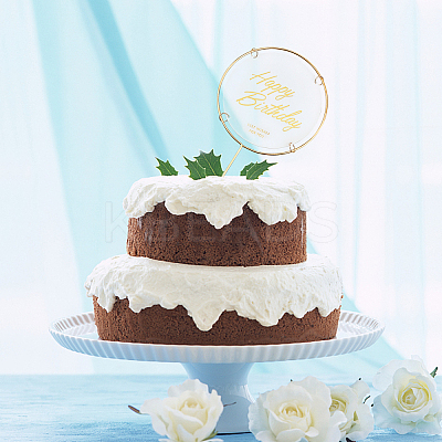Iron Birthday Cake Decoration AJEW-FG0001-34-1