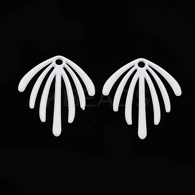 Spray Painted Alloy Pendants PALLOY-Q433-029J-RS-1