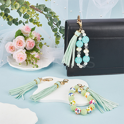 4Pcs PU Leather Pendant Decorations AJEW-SC0003-23B-1