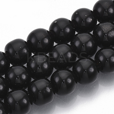 Electroplated Non-magnetic Synthetic Hematite Beads Strands G-S365-015A-1