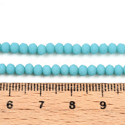 Frosted Opaque Glass Beads Strands EGLA-A034-P3mm-MD24-A-1