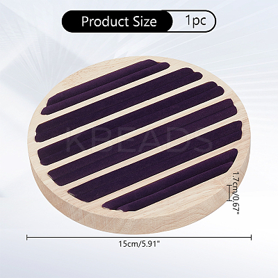 6-Slot Wood Ring Display Stands RDIS-WH0011-30-1