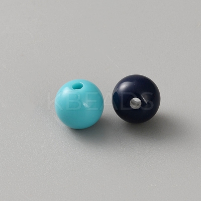 Opaque Acrylic Beads OACR-SZC0001-02B-01-1