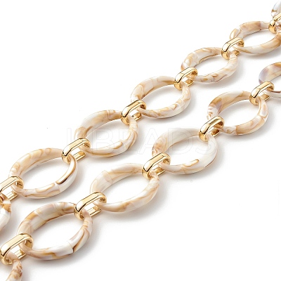 Handmade Imitation Gemstone Style Link Chains AJEW-J034-01E-1