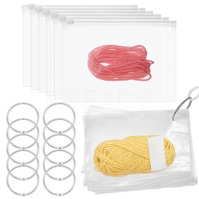 200Pcs EVA Plastic Packing Resealable Bags ABAG-PH0001-80-1