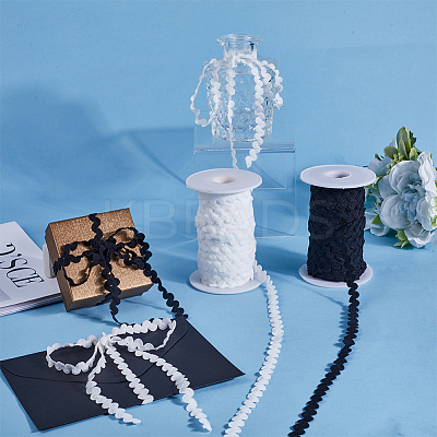 25M Nylon S Shaped Lace Ribbon OCOR-GF0003-60B-1