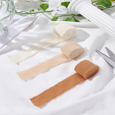7.5 Yards 3 Colors Cotton Frayed Ribbons OCOR-LP0002-73-1