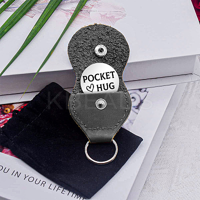 Heart Double-Sided Engraved Stainless Steel Commemorative Decision Maker Coin Set AJEW-GL0002-01F-1
