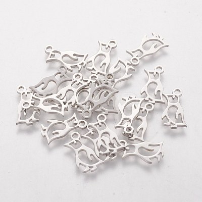 Non-Tarnish 201 Stainless Steel Charms STAS-S105-T212-1