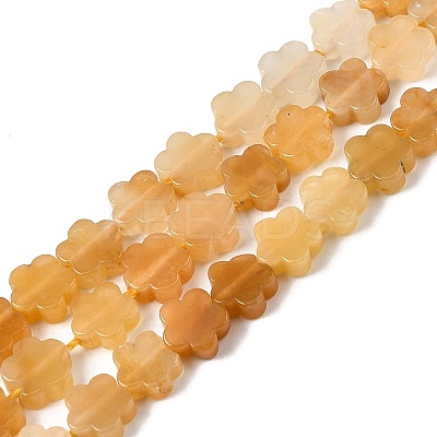 Natural Yellow Aventurine Beads Strands G-B138-C20-01-1