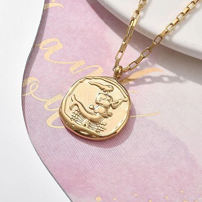 304 Stainless Steel Constellation Pendant Necklaces LS-NJEW-K392-01G-04-1
