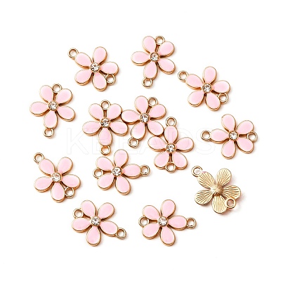 Zinc Alloy Enamel Links Connectors ENAM-WH0054-33C-1