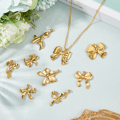9Pcs 9 Styles 201 Stainless Steel Pendants STAS-BBC0007-64-1