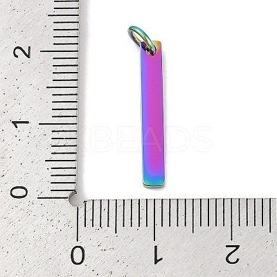 Ion Plating(IP) 304 Stainless Steel Pendants STAS-I311-14C-RC-1