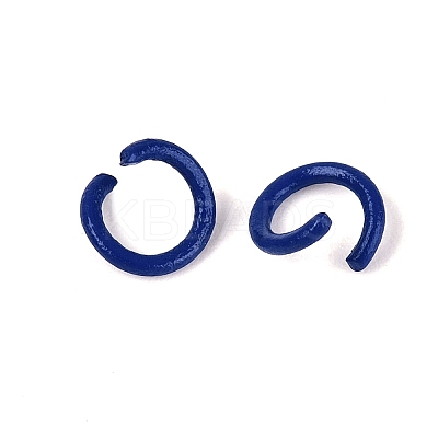 Spray Painted Iron Open Jump Rings IFIN-T017-04C-03-1