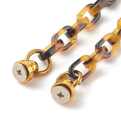 Resin Cable Chain Phone Case Chain HJEW-JM00501-1