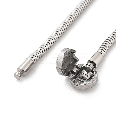 304 Stainless Steel Bracelets BJEW-M079-01P-04-1