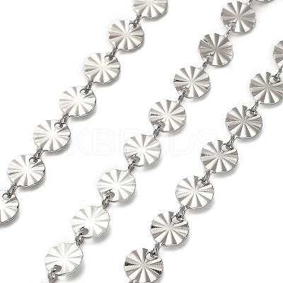304 Stainless Steel Flower Link Chains CHS-A016-66B-P01-1