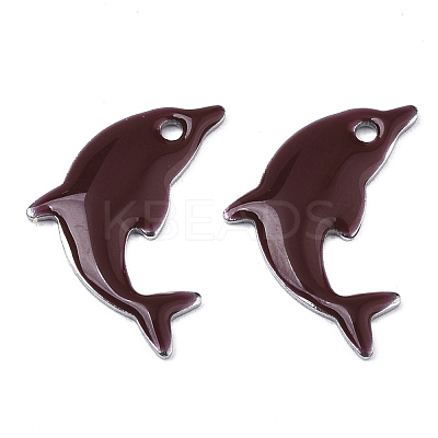 201 Stainless Steel Enamel Pendants STAS-N088-16H-1