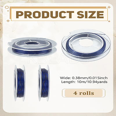 4 Rolls Tiger Tail Wire TWIR-LP0001-17A-03-1