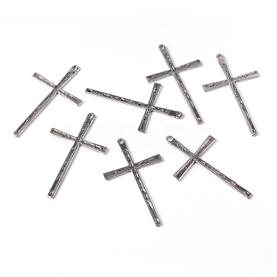 Tibetan Style Alloy Cross Large Pendants LS-EAAA0100Y-NF-1