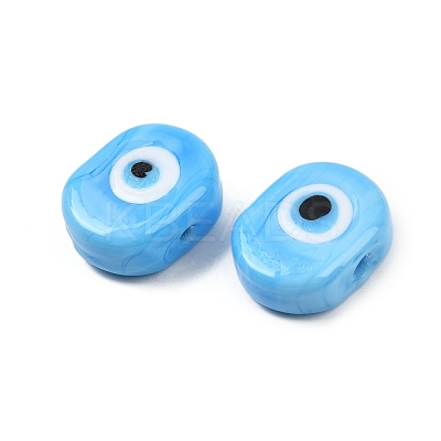 Handmade Evil Eye Lampwork Beads LAMP-G168-02J-1