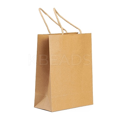 DIY Rectangle with Dragon Pattern Kraft Paper Bag Making Set DIY-F079-11-1