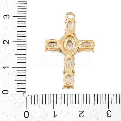 304 Stainless Steel Rhinestone Pendants STAS-P430-02G-03-1