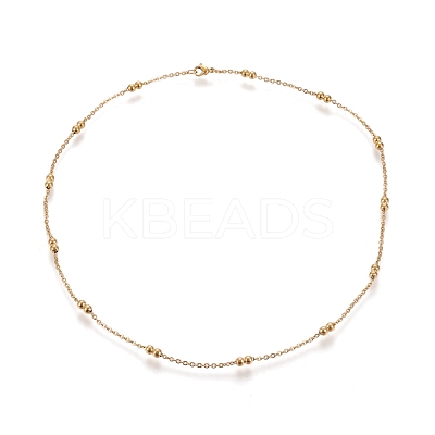 304 Stainless Steel Cable Chain Necklaces NJEW-M183-06G-1