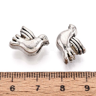 Tibetan Style Alloy Beads TIBEB-T004-03AS-1
