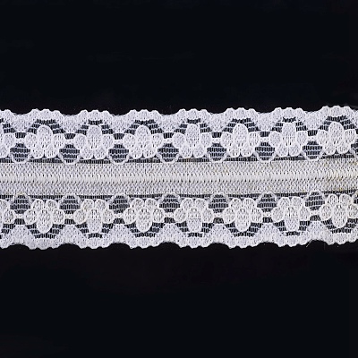 Lace Trim Nylon Ribbon for Jewelry Making ORIB-F003-020-1