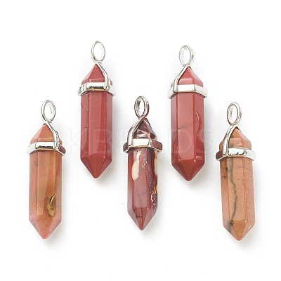 Natural Mookaite Pendants X-G-M378-01P-A21-1