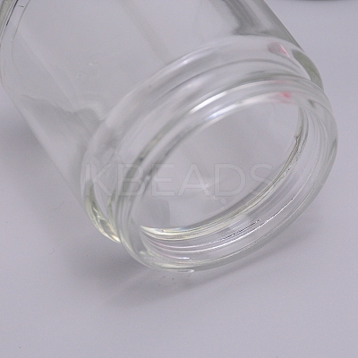 Round Glass Storage Containers GLAA-WH0025-37-1