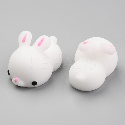Rabbit Shape Stress Toy AJEW-H125-08-1