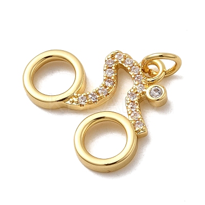 Brass Micro Pave Cubic Zirconia Pendants LS-KK-H092-09A-G-1