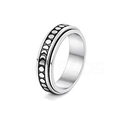 201 Stainless Steel Rotating Fidget Band Ring LS-MATO-PW0001-059C-06-1