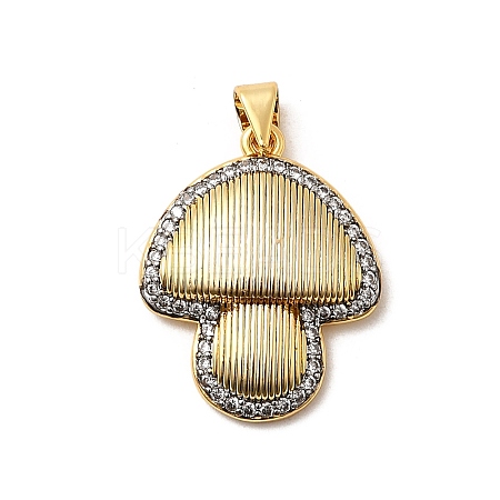 Brass Micro Pave Cubic Zirconia Pendants KK-A266-04E-G-1