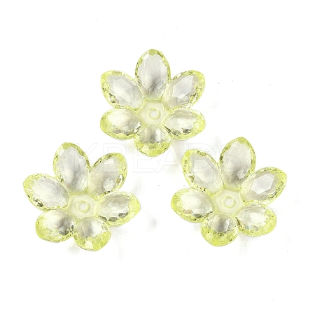 Transparent Acrylic Bead Caps OACR-H118-03H-1