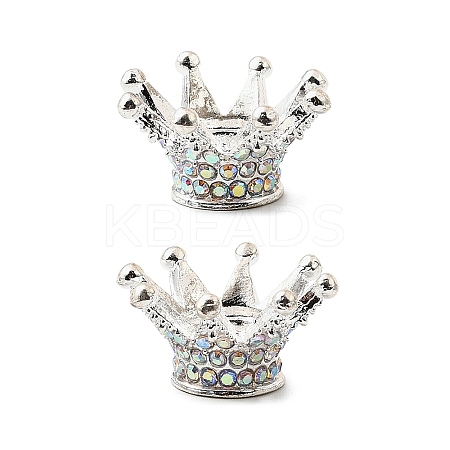 Alloy Rhinestone Crown Beads LS-FIND-NH0001-19S-1