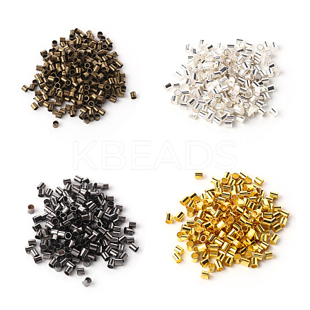 10.4G 4 Colors Brass Crimp Beads KK-YW0001-25-1