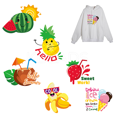 PET Heat Transfer Film Logo Stickers Set DIY-WH0230-037-1