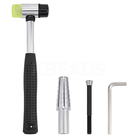 1 Set Iron Ring Size Adjusters and 1Pc Hammer TOOL-BC0003-30-1