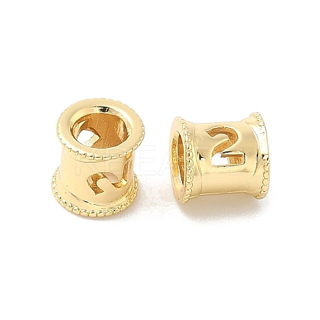 Brass European Beads KK-B166-01G-2-1